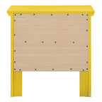 Table de chevet 2 tiroirs, Bois massif et placage, Poignées nickel satiné, 61 cm (H) x 61 cm (L) x 41 cm (P), 9 coloris
