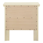 Table de chevet 2 tiroirs, Bois massif et placage, Poignées nickel satiné, 61 cm (H) x 61 cm (L) x 41 cm (P), 9 coloris