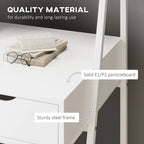 Bureau d'ordinateur pour petits espaces, bureau d'étude pour écolier, petit bureau d'angle avec tiroir et étagères de rangement