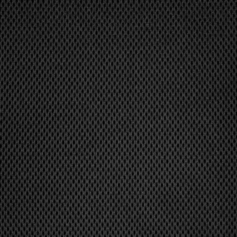 Chaise de bureau pivotante à dossier mi-haut en maille, base en nylon, soutien lombaire, pivotement à 360°, 1 place, noir/gris