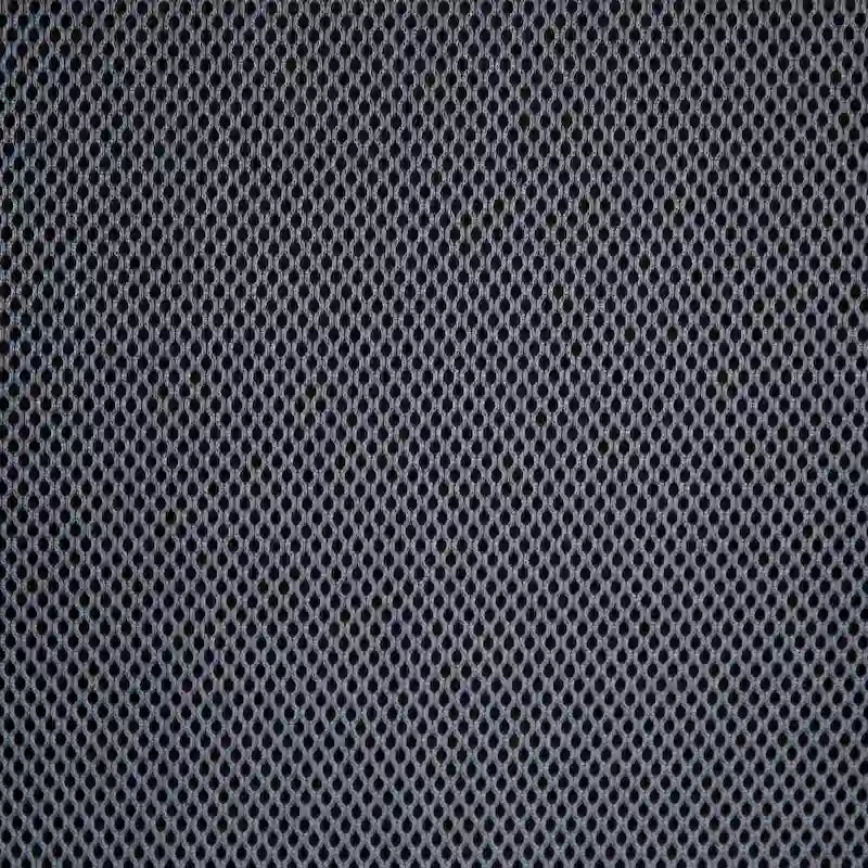 Chaise de bureau pivotante à dossier mi-haut en maille, base en nylon, soutien lombaire, pivotement à 360°, 1 place, noir/gris