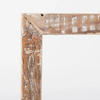 Banc d'entrée en bois recyclé, marron, rustique, cadre cubique, 47"L x 13"P x 18"H