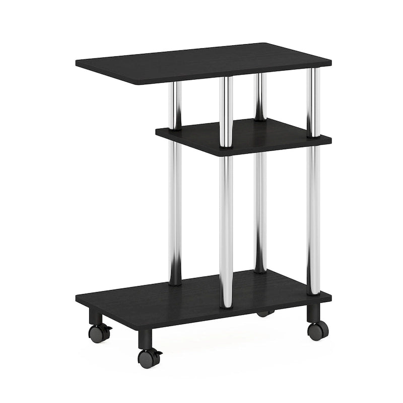 Table d'appoint de canapé en U Turn-N-Tube avec roulettes