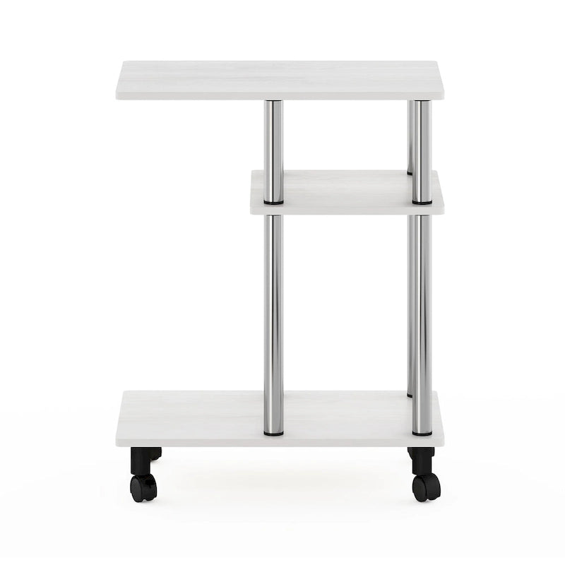 Table d'appoint de canapé en U Turn-N-Tube avec roulettes