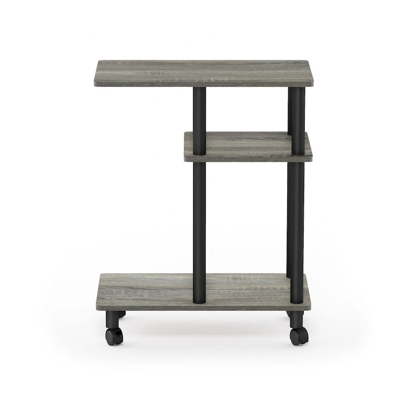 Table d'appoint de canapé en U Turn-N-Tube avec roulettes