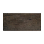 Table basse X-Frame avec étagère, Acacia Gris/Gris Foncé/Noyer, Bois massif