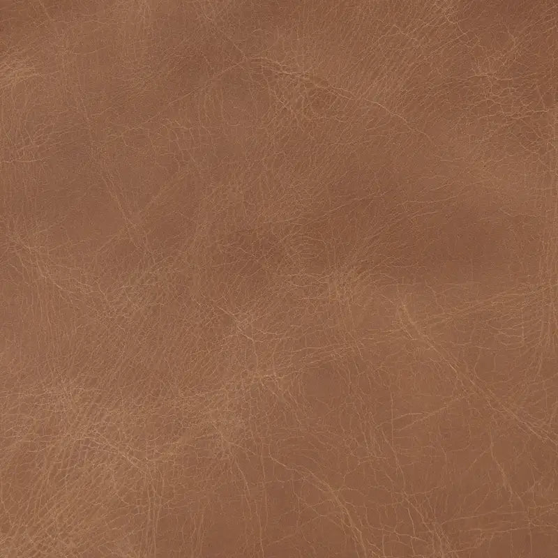 Fauteuil en cuir véritable marron avec cadre en hêtre massif marron clair - 27.9L x 34P x 34.4H
