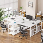 Bureau de jeu pour 2 personnes 240 cm, marron, LED RGB, support de clavier, support de moniteur, multiprise USB