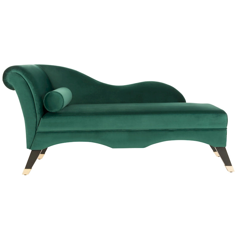 Chaise longue moderne du milieu du siècle avec coussin – 63 larg. x 28 prof. x 30 haut.