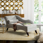 Chaise longue moderne du milieu du siècle avec coussin – 63 larg. x 28 prof. x 30 haut.