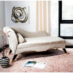 Chaise longue moderne du milieu du siècle avec coussin – 63 larg. x 28 prof. x 30 haut.