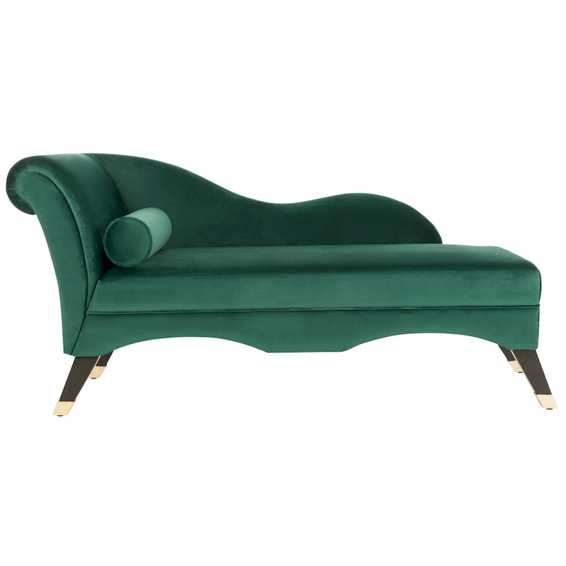 Chaise longue moderne du milieu du siècle avec coussin – 63 larg. x 28 prof. x 30 haut.