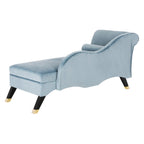 Chaise longue moderne du milieu du siècle avec coussin – 63 larg. x 28 prof. x 30 haut.