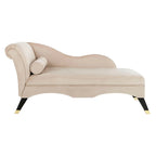 Chaise longue moderne du milieu du siècle avec coussin – 63 larg. x 28 prof. x 30 haut.
