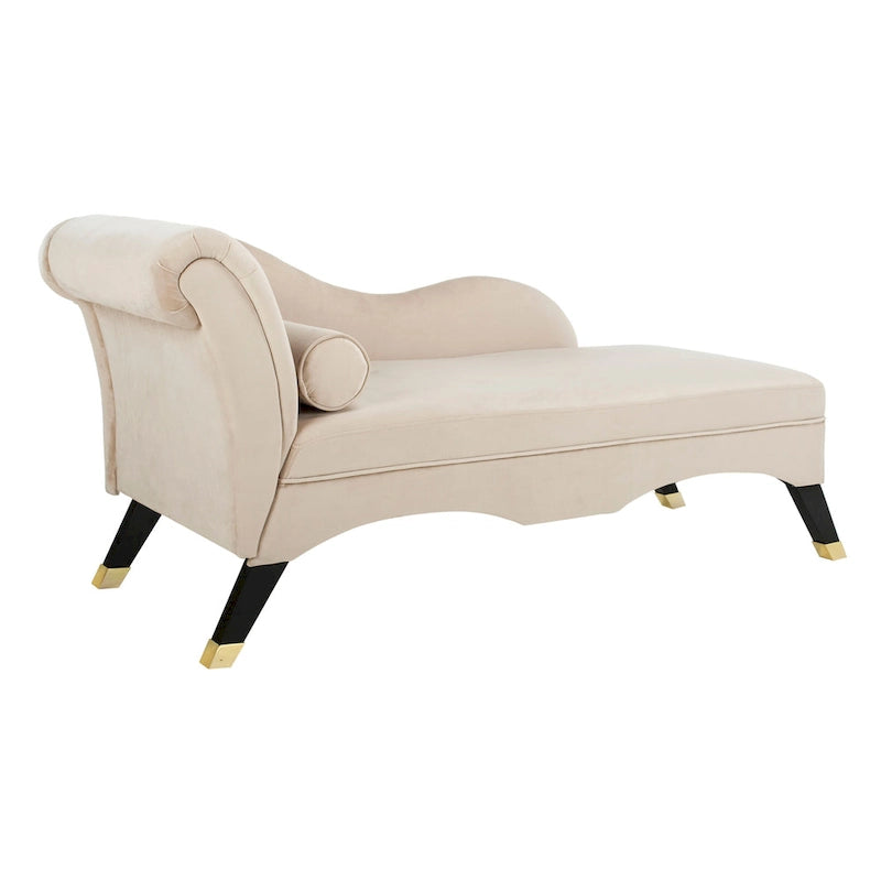 Chaise longue moderne du milieu du siècle avec coussin – 63 larg. x 28 prof. x 30 haut.