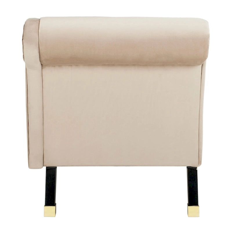 Chaise longue moderne du milieu du siècle avec coussin – 63 larg. x 28 prof. x 30 haut.