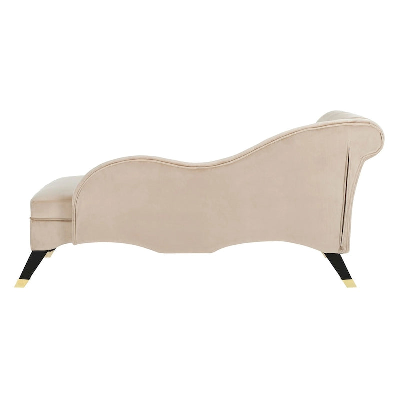 Chaise longue moderne du milieu du siècle avec coussin – 63 larg. x 28 prof. x 30 haut.