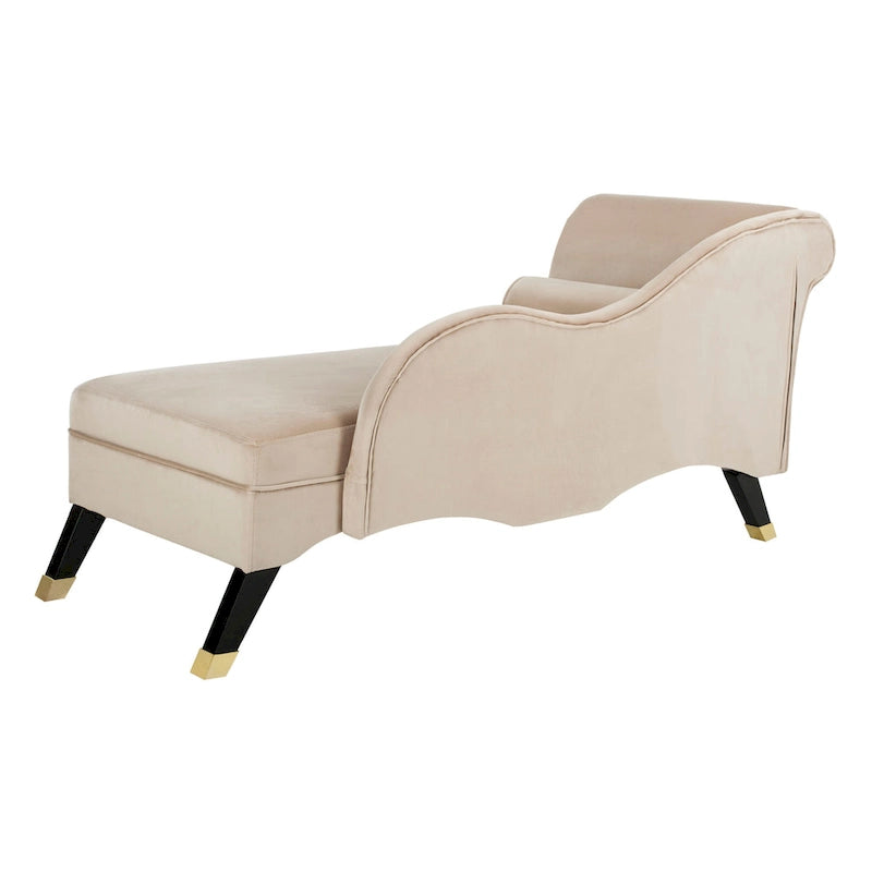 Chaise longue moderne du milieu du siècle avec coussin – 63 larg. x 28 prof. x 30 haut.