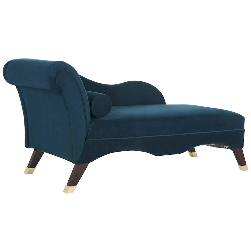 Chaise longue moderne du milieu du siècle avec coussin – 63 larg. x 28 prof. x 30 haut.