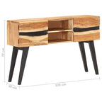 Buffet 47,2x11,8x29,5 Bois d'acacia massif