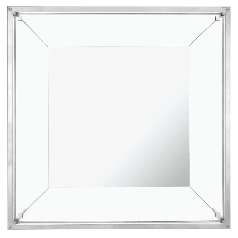 Table basse Feuille avec étagère en verre, 43"L x 43"P x 20"H, style sculpture moderne