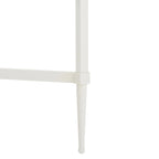 Table basse Feuille avec étagère en verre, 43"L x 43"P x 20"H, style sculpture moderne