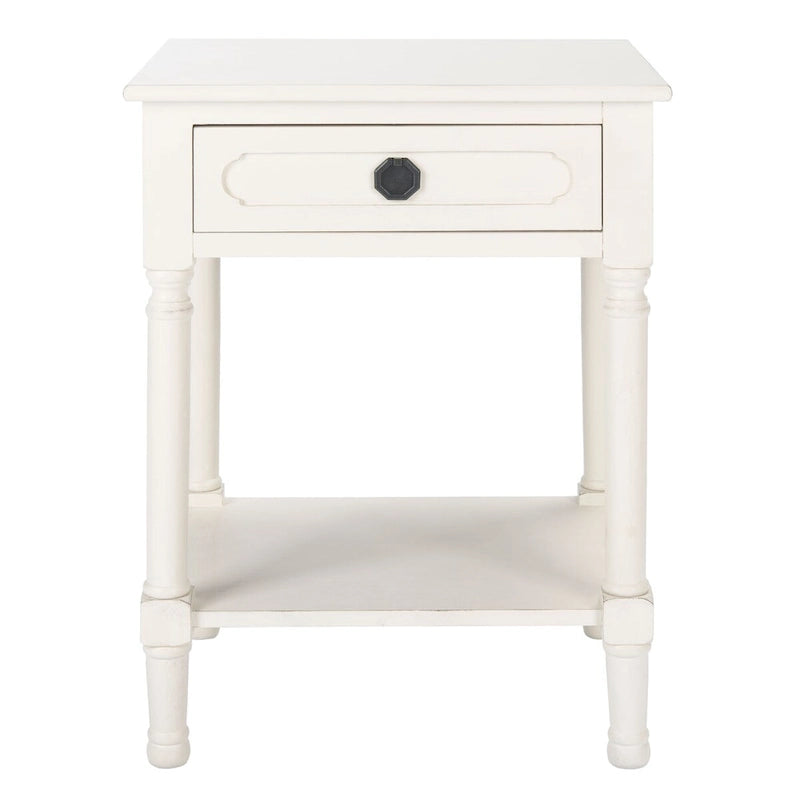 Table d'appoint à 1 tiroir - 19 larg. x 15,8 prof. x 26 haut. - 19 larg. x 16 prof. x 26 haut.