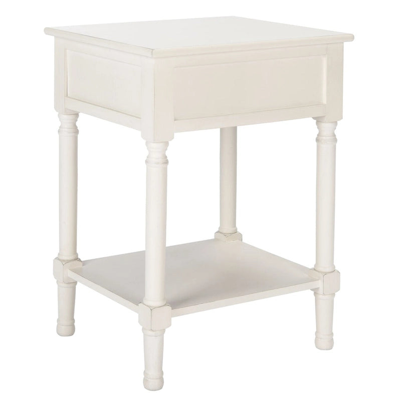 Table d'appoint à 1 tiroir - 19 larg. x 15,8 prof. x 26 haut. - 19 larg. x 16 prof. x 26 haut.