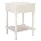 Table d'appoint à 1 tiroir - 19 larg. x 15,8 prof. x 26 haut. - 19 larg. x 16 prof. x 26 haut.