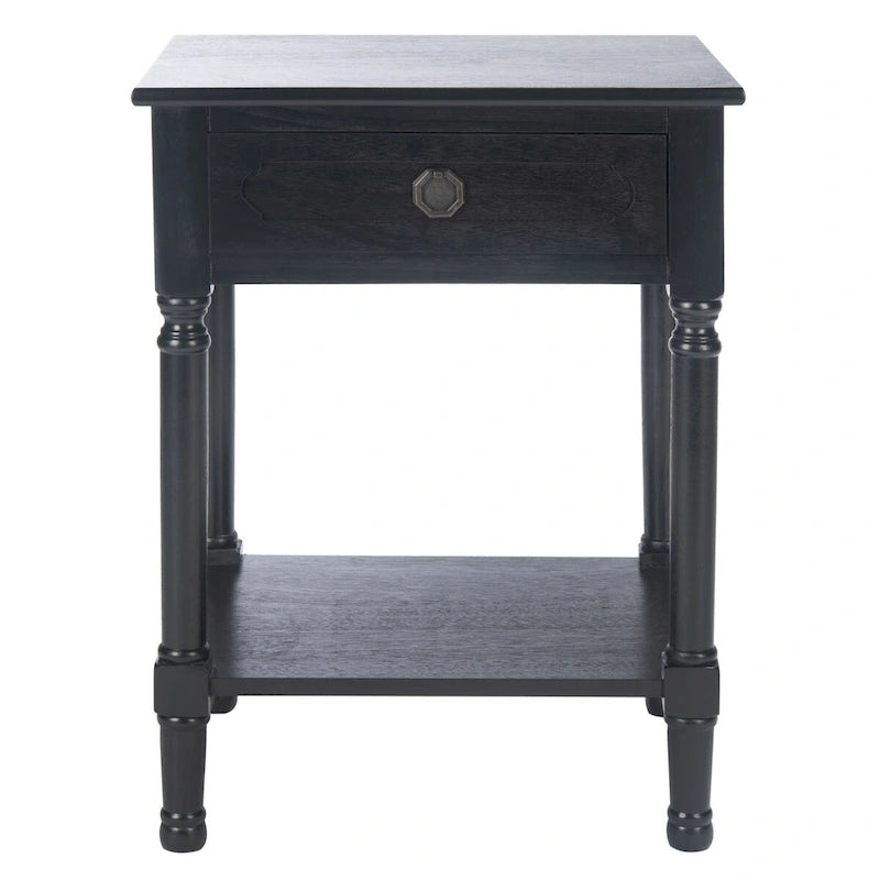 Table d'appoint à 1 tiroir - 19 larg. x 15,8 prof. x 26 haut. - 19 larg. x 16 prof. x 26 haut.