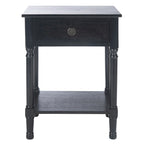 Table d'appoint à 1 tiroir - 19 larg. x 15,8 prof. x 26 haut. - 19 larg. x 16 prof. x 26 haut.