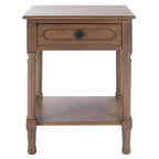 Table d'appoint à 1 tiroir - 19 larg. x 15,8 prof. x 26 haut. - 19 larg. x 16 prof. x 26 haut.