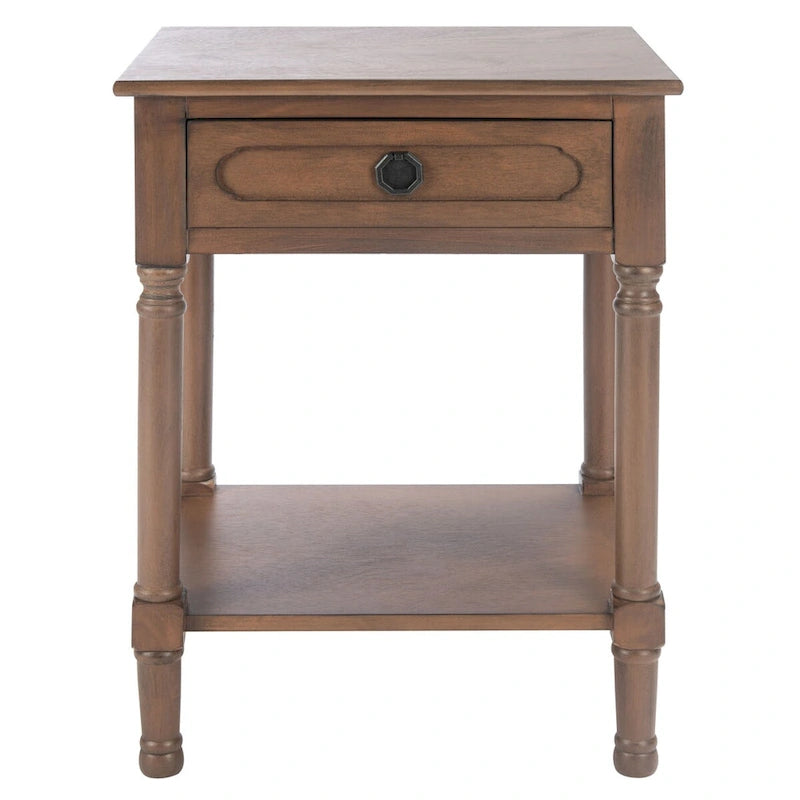 Table d'appoint à 1 tiroir - 19 larg. x 15,8 prof. x 26 haut. - 19 larg. x 16 prof. x 26 haut.