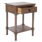 Table d'appoint à 1 tiroir - 19 larg. x 15,8 prof. x 26 haut. - 19 larg. x 16 prof. x 26 haut.