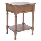 Table d'appoint à 1 tiroir - 19 larg. x 15,8 prof. x 26 haut. - 19 larg. x 16 prof. x 26 haut.