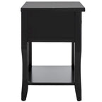 Table de chevet avec tiroir de rangement, bois d'orme, entièrement assemblée, 45,7 cm (l) x 38,1 cm (P) x 56,4 cm (H), 3 couleurs