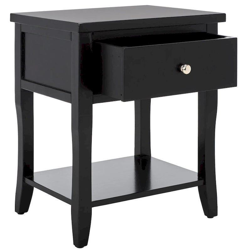 Table de chevet avec tiroir de rangement, bois d'orme, entièrement assemblée, 45,7 cm (l) x 38,1 cm (P) x 56,4 cm (H), 3 couleurs