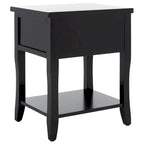 Table de chevet avec tiroir de rangement, bois d'orme, entièrement assemblée, 45,7 cm (l) x 38,1 cm (P) x 56,4 cm (H), 3 couleurs