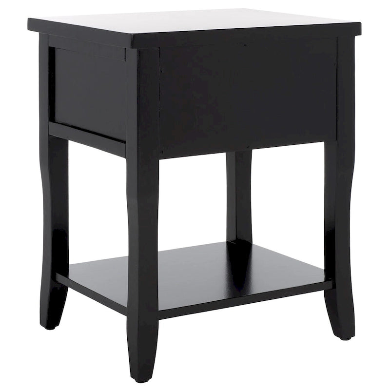 Table de chevet avec tiroir de rangement, bois d'orme, entièrement assemblée, 45,7 cm (l) x 38,1 cm (P) x 56,4 cm (H), 3 couleurs