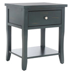 Table de chevet avec tiroir de rangement, bois d'orme, entièrement assemblée, 45,7 cm (l) x 38,1 cm (P) x 56,4 cm (H), 3 couleurs