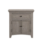 Ediline 1-drawer Wood Cupboard Nightstand with Charging Station by iNSPIRE Q Classic