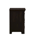 Table de chevet avec station de recharge, 1 tiroir et placard, bois d'hévéa, 71 cm L x 76 cm H, 6 couleurs
