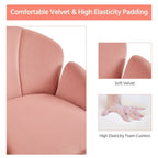 Chaise de bureau pivotante en velours à roulettes, réglable en hauteur de 72,4 cm à 81,3 cm, supporte jusqu'à 136 kg, 6 couleurs, pour la maison/bureau