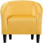 Fauteuil club barillet, velours, 136 kg, 70,6 cm L x 65 cm P x 72,4 cm H, 7 couleurs, assemblage en 5 min