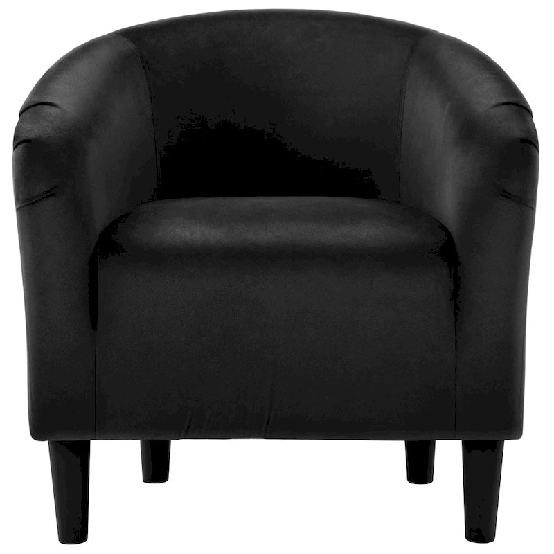 Fauteuil club barillet, velours, 136 kg, 70,6 cm L x 65 cm P x 72,4 cm H, 7 couleurs, assemblage en 5 min