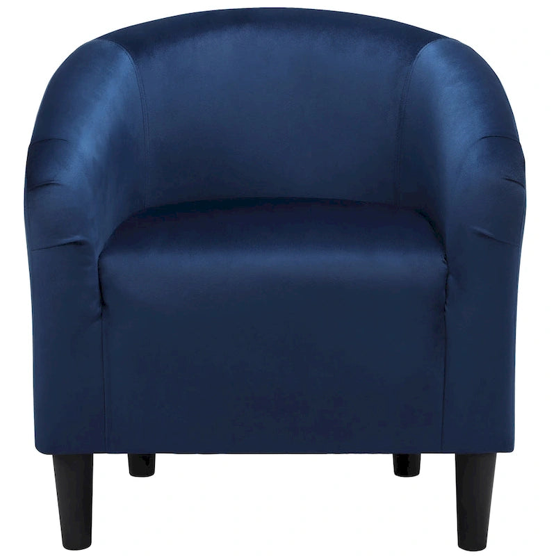 Fauteuil club barillet, velours, 136 kg, 70,6 cm L x 65 cm P x 72,4 cm H, 7 couleurs, assemblage en 5 min