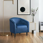 Fauteuil club barillet, velours, 136 kg, 70,6 cm L x 65 cm P x 72,4 cm H, 7 couleurs, assemblage en 5 min