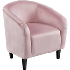 Fauteuil club barillet, velours, 136 kg, 70,6 cm L x 65 cm P x 72,4 cm H, 7 couleurs, assemblage en 5 min