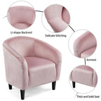 Fauteuil club barillet, velours, 136 kg, 70,6 cm L x 65 cm P x 72,4 cm H, 7 couleurs, assemblage en 5 min
