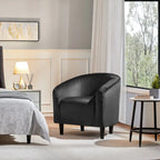 Fauteuil club barillet, velours, 136 kg, 70,6 cm L x 65 cm P x 72,4 cm H, 7 couleurs, assemblage en 5 min